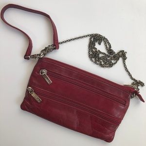HOBO Int’l Crossbody Leather Purse Bag in Red | OS